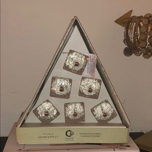 Set of 6 drawer pulls. Handmade in India.